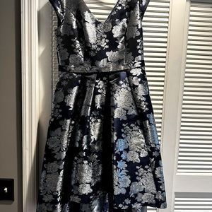 Blue/silver mother of the bride dress.